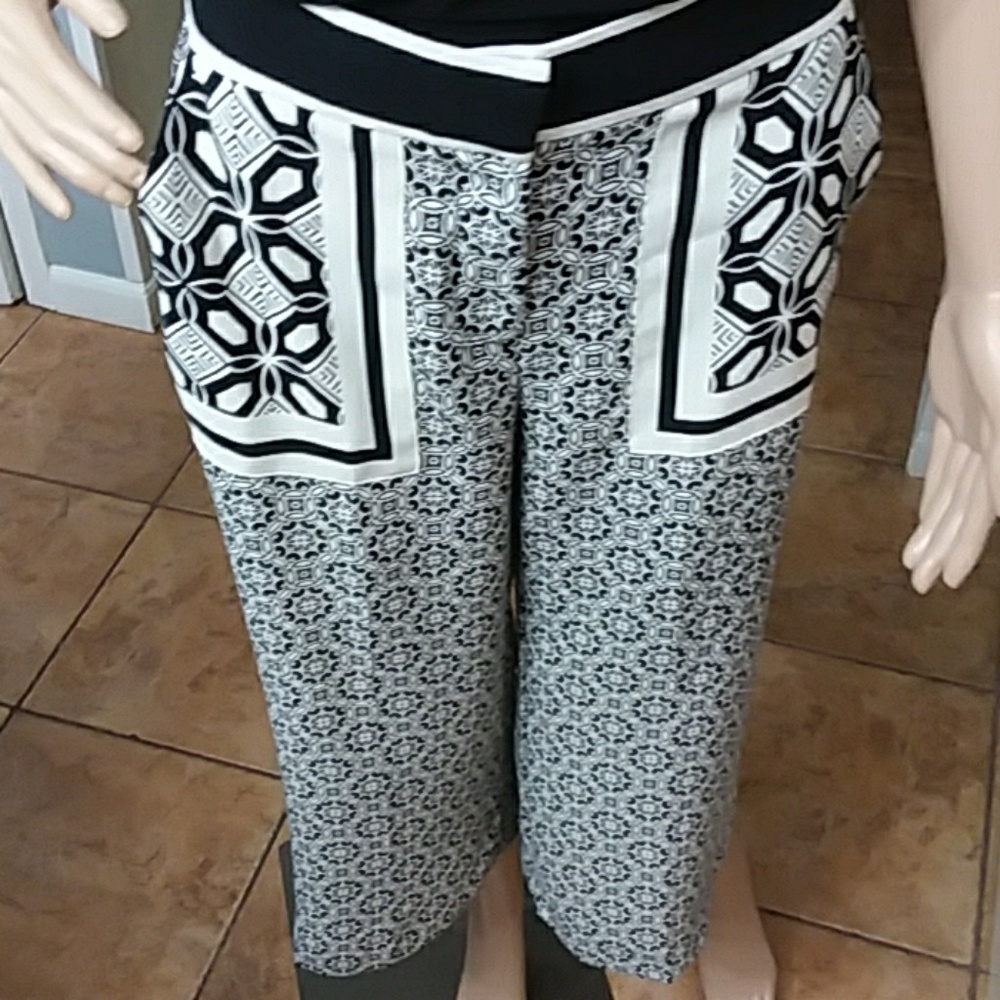 Loft Patterned Crop Pants - Picture 5 of 7